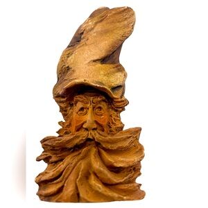 Folk Art old man sculpture Stephen Herrero signed